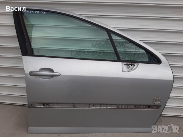 Предна дясна врата СВЕТЛОСИВА Peugeot 407 SW 2.0 HDI 2.0hdi 136 к.с Пежо 407 КОМБИ 2.0 ХДИ 2.0хди pe