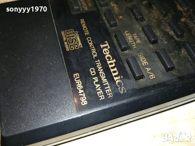 TECHNICS EUR64798 CD REMOTE-ВНОС SWISS 3011231009, снимка 9 - Ресийвъри, усилватели, смесителни пултове - 43209126