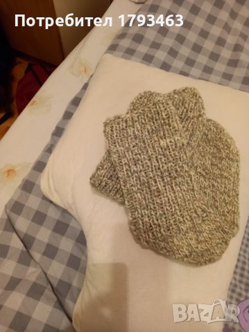 Ръчно плетени мъжки чорапи от вълна размер 45, снимка 1