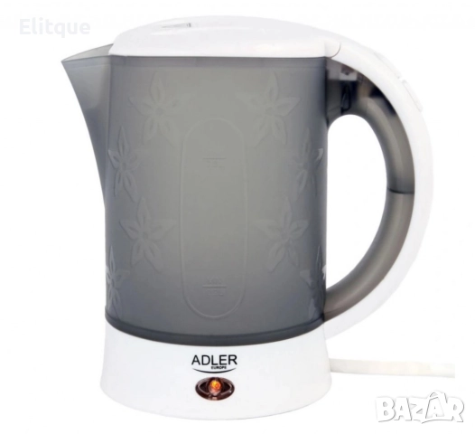 Електрическа кана Adler AD1268, 600W, 0.6l, сив, 2 ГОДИНИ ГАРАНЦИЯ, снимка 6 - Друга електроника - 52888950