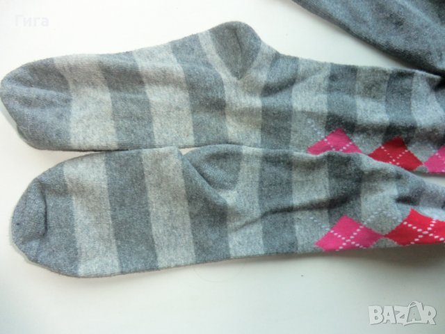 нов сив чорапогащник на ромбове, снимка 3 - Чорапи - 37191947