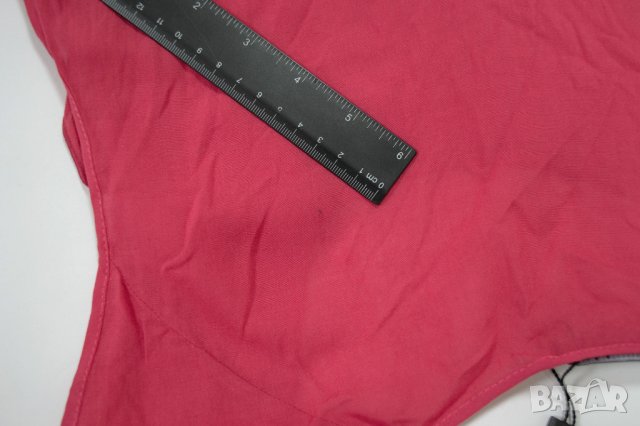 Памучен топ в цвят малина La Aurora - XL, снимка 3 - Корсети, бюстиета, топове - 43103062
