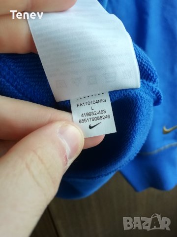 Inter Milan 1908 Nike оригинален суичър Интер Милан размер L , снимка 9 - Спортни дрехи, екипи - 43283290