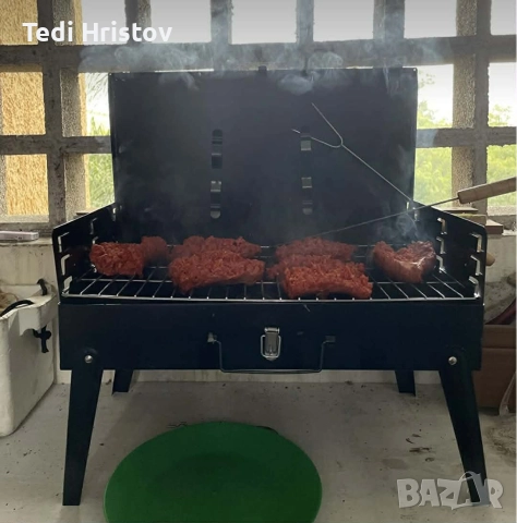 Градинска сгъваема скара за къмпинг и пикник, снимка 6 - Скари - 52988860