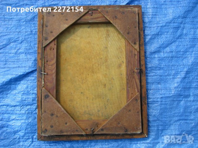 Стара картина в рамка, снимка 3 - Антикварни и старинни предмети - 28596736