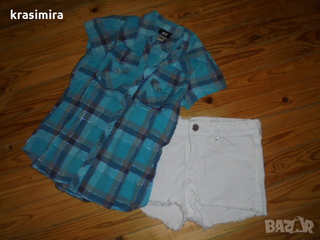 лот на ''H&M-Terranova''-размер 140см-146см, снимка 5 - Детски ризи - 28761128