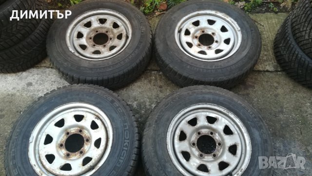 4бр. ЖЕЛЕЗНИ джанти с гуми 16ки за NISAN,TOYOTA,MAZDA 6X139.7