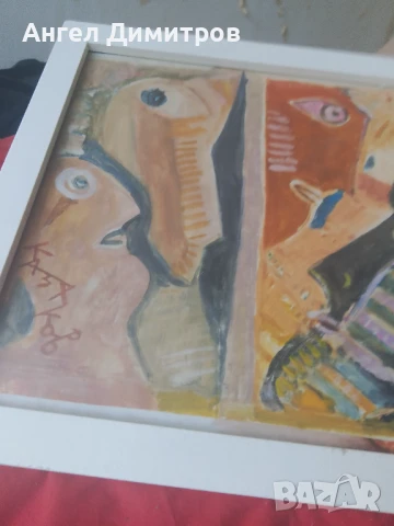 Димитър Казаков Нерон картина смесена техника , снимка 8 - Картини - 51141919