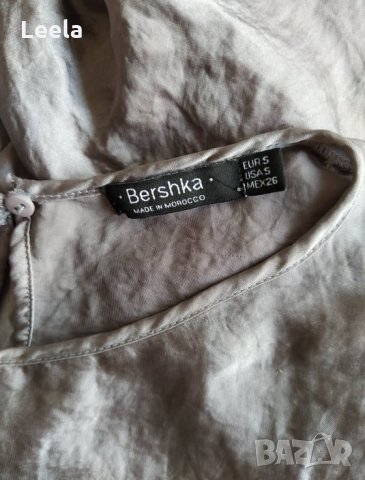 Сатенена блуза Bershka, снимка 3 - Корсети, бюстиета, топове - 28890067