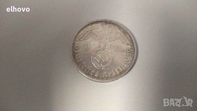 Монета, 2 Reichsmark Paul von Hindenburg 1939