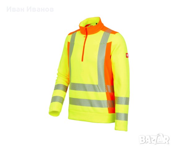 Engelbert Strauss High-vis fleece troyer e.s.motion 2020 размер Л, снимка 3 - Спортни дрехи, екипи - 43839599