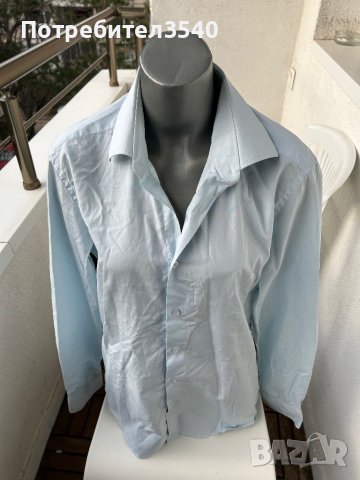 Мъжка риза Slim fit, снимка 3 - Ризи - 43352096