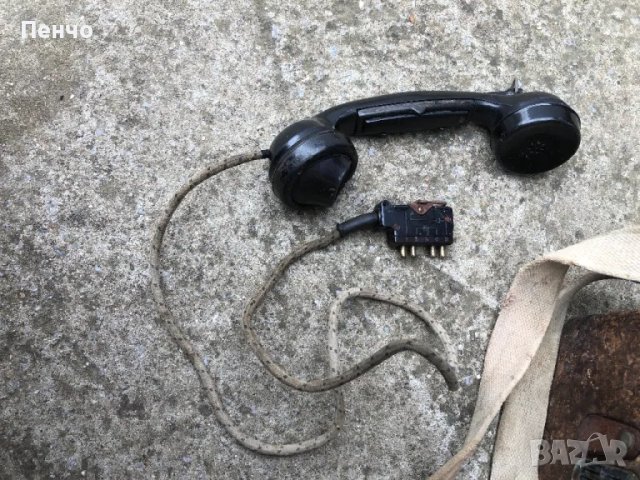 стар немски военно-полеви телефон - WEHRMACHT - WWII - 1938г. - ОРИГИНАЛ, снимка 11 - Антикварни и старинни предмети - 49684881