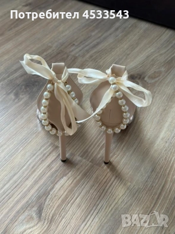 Дамски сандали на ток, снимка 3 - Дамски елегантни обувки - 52041851