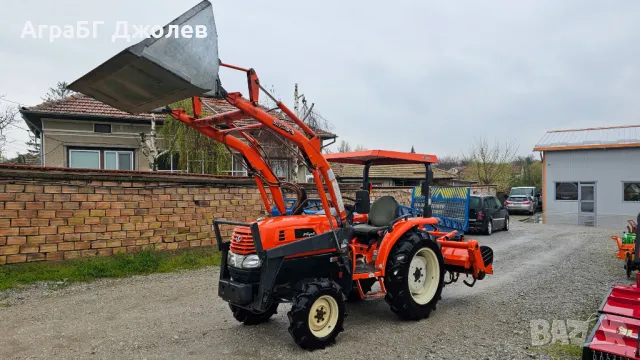 Японски трактор Kubota KL250H (High-speed) с челен товарач и фреза, 4х4, 25 кс, АграБГ Джолев