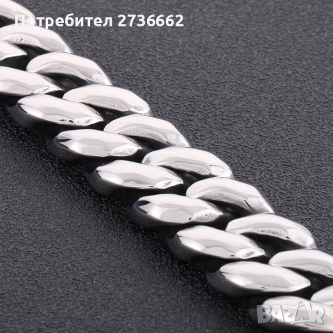 Масивна гривна от стомана , снимка 2 - Гривни - 51511521