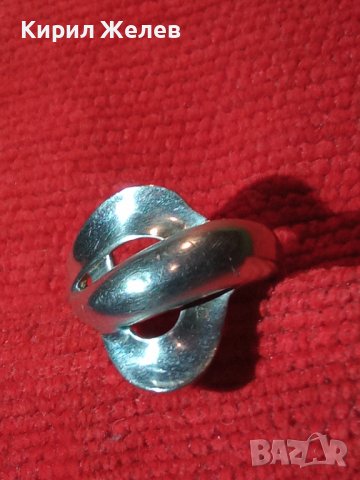 ЕЛЕГАНТЕН СРЕБЪРЕН ПРЪСТЕН СРЕБРО 925 ЮВЕЛИРНА РЪЧНА АРТ НУВО ИЗРАБОТКА АНГЛИЯ 26218