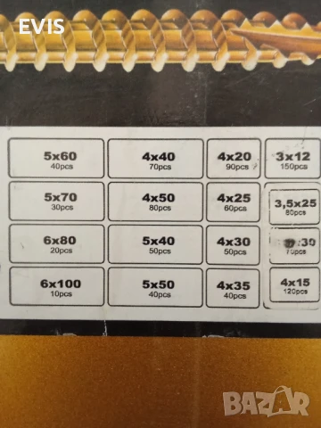 Метален Органайзер с винтове за дърво Rocket Bois & Agglo – 1000 бр., снимка 6 - Железария - 50822667