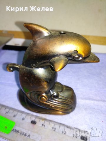 ФИГУРАЛНА ДЕКОРАТИВНА НАСТОЛНА БАКЕЛИТОВА ГАЗОВА ЗАПАЛКА - ДЕЛФИНЧЕ 41355, снимка 8 - Запалки - 43738793