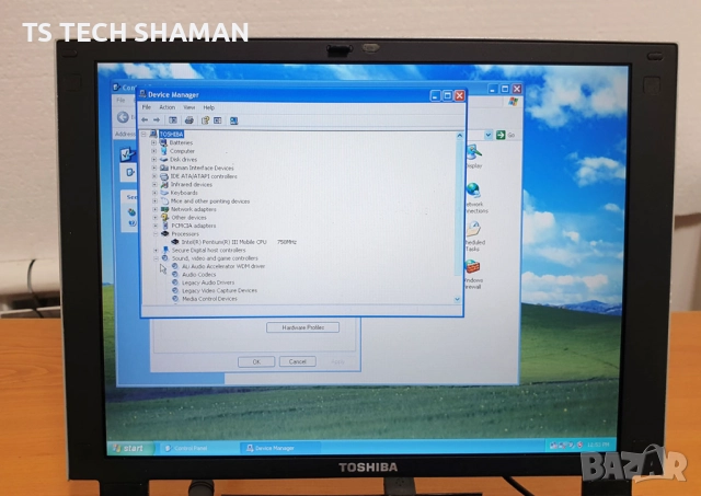 ⭐Продавам рядък ретро лаптоп TOSHIBA P2000 с Windows XP.⭐, снимка 5 - Лаптопи за игри - 51704144