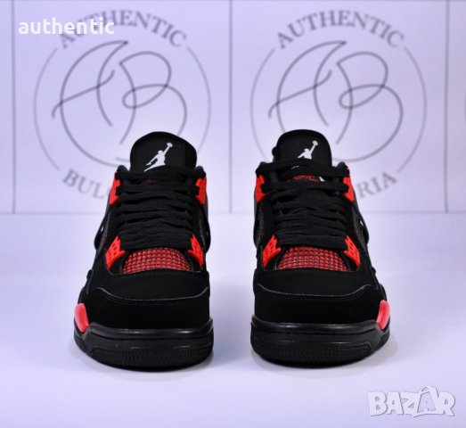 Nike Air Jordan Retro 4 Red Thunder, KAWS, Lightning, снимка 3 - Спортни обувки - 39215141