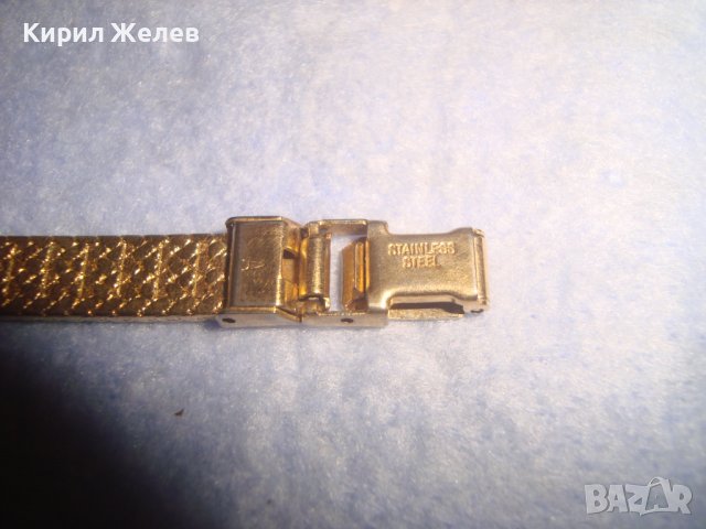 ПОЗЛАТЕН ЛУКСОЗЕН МАРКОВ ДАМСКИ КВАРЦОВ ВИНТИДЖ ЧАСОВНИК с ПОЗЛАТЕНА ВЕРИЖКА Тип ГРИВНА 32543, снимка 14 - Дамски - 38387606