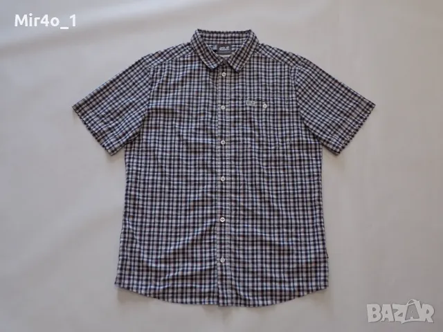 риза jack wolfskin qmc uv shield тениска потник блуза горнище оригинална планина туризъм мъжка M