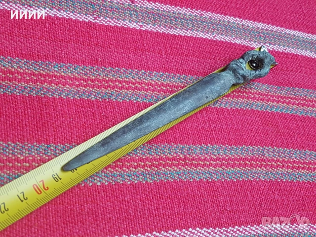 Бронзова кама, снимка 3 - Антикварни и старинни предмети - 53394401