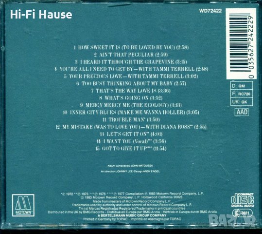 Marvin Gaye-15 Hits, снимка 2 - CD дискове - 37712227