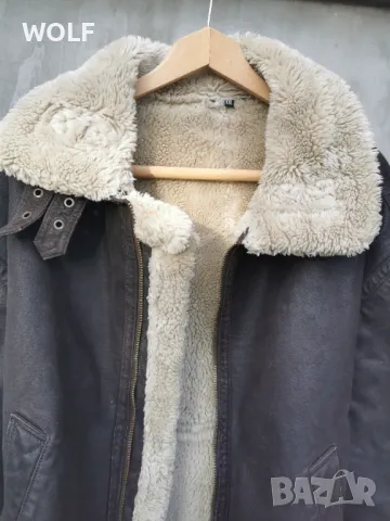 Немско естествена кожа и косъм зимно яке ХХL, снимка 4 - Якета - 48604866