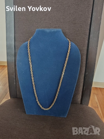 Продавам плътен български златен ланец като нов 14к 585 