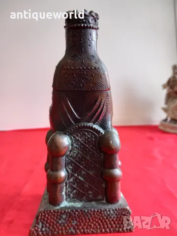Стара Метална Фигура ,Статуетка Дева Мария, снимка 4 - Антикварни и старинни предмети - 49856235