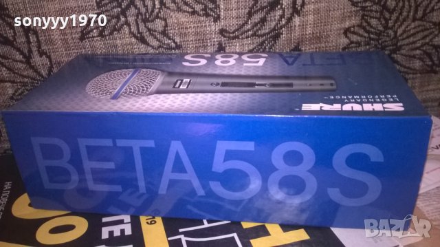 shure beta sm58s-profi microphone-внос швеицария, снимка 2 - Микрофони - 27576025