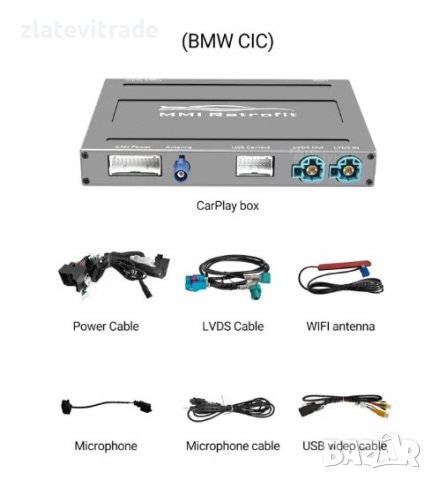 BMW CIC SYSTEM БЕЗЖИЧЕН APPLE CARPLAY ANDROID AUTO MMI BOX