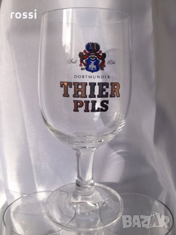"THIER PILS" нови немски чаши за бира с позлата 0,2 l , снимка 2 - Колекции - 26693227