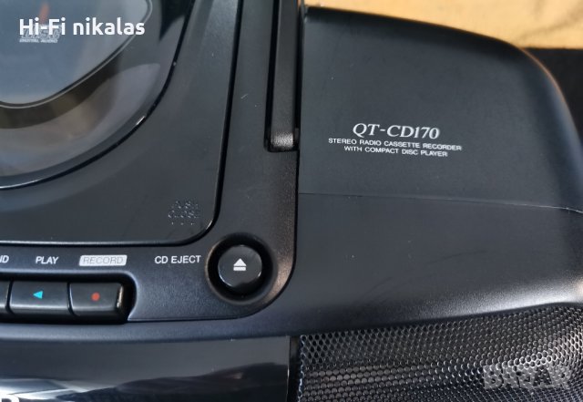 FM стерео радио касетофон CD player SHARP QT-CD170, снимка 3 - Радиокасетофони, транзистори - 43623770