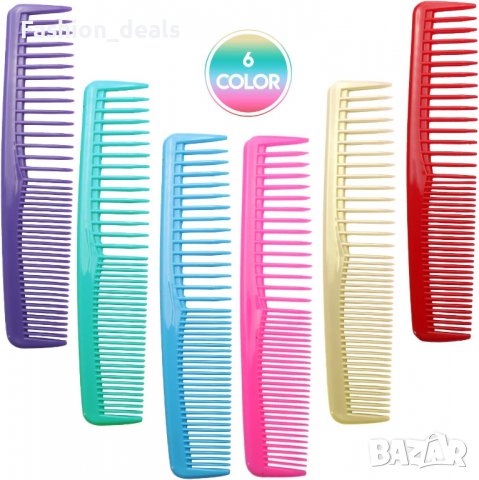 Нов Комплект цветни гребени за коса 6 броя джобен размер за деца подстригване