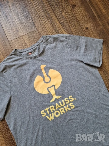 Страхотна мъжка тениска ENGELBERT STRAUSS размер XL / 2XL, снимка 3 - Тениски - 50993620