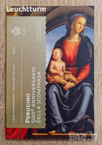 2 евро 2023 Сан Марино - 500 г. от рождението на Перуджино / 2 euro 2023 Perugino, снимка 3 - Нумизматика и бонистика - 43724881