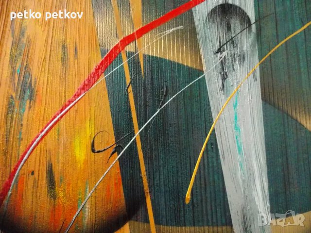 Абстрактна картина Vinter og vår, снимка 5 - Картини - 38483572