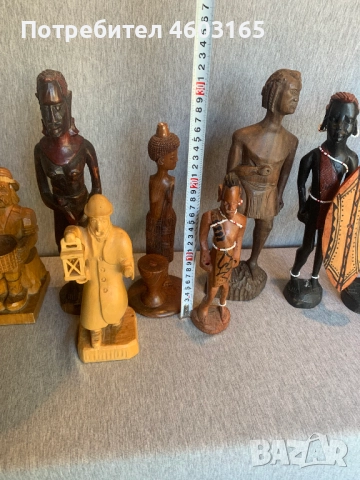 голям лот от дървени фигури статуетки, снимка 7 - Антикварни и старинни предмети - 52188045