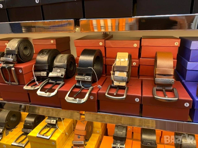 колани от естествена кожа в кутия tommy hilfiger hugo boss emporio armani , снимка 17 - Колани - 50999443