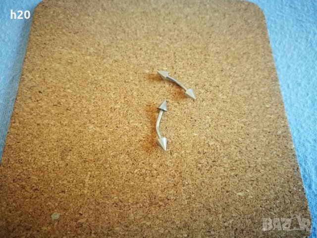 Обеци изработени от висококачествена медицинска стомана, снимка 2 - Обеци - 28725354