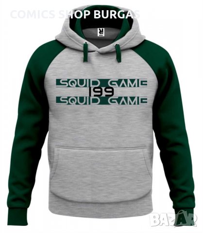 Суичър унисекс двуцветен без цип SQUID GAME, снимка 13 - Суичъри - 34981420