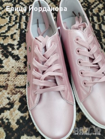 нови розови обувки, снимка 2 - Дамски ежедневни обувки - 40055264