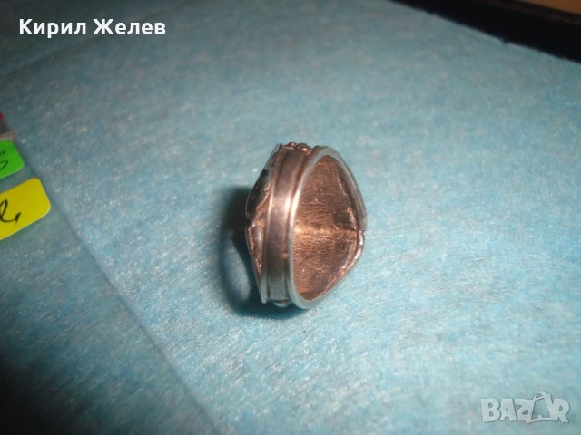 СТАРИНЕН СРЕБЪРЕН ПРЪСТЕН ВИСОКА ПРОБА ОКСИДИРАНО СРЕБРО ГРАНУЛАЦИЯ МАЙСТОРСКИ ВИНТИДЖ 24666, снимка 14 - Антикварни и старинни предмети - 34628458