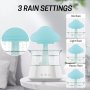 Овлажнител с дъждовни капки, звуци от дъжд, 7 цвята LED (бял), снимка 4
