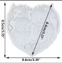 2 бухалчета бухали бухалче бухал сова сови в сърце силиконов молд форма фонда декор, снимка 2