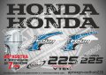 HONDA 225 hp Хонда извънбордови двигател стикери надписи лодка яхта