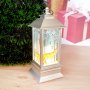1804 Светещ коледен Led фенер с декорация Дядо Коледа и Снежко, снимка 7